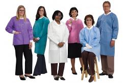 China 20GSM Nonwoven SBPP Polypropylene Disposable Jacket Lab Coat with Ce Certificate supplier