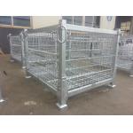 Powder Coated 700KG Capacity 5.0mm Wire Steel Storage Cage for sale