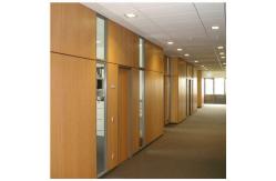 China Customized Soundproof Office Wooden Partition Wall , Movable Room Dividers supplier