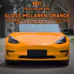 K027 TPU Car Color Protection Film With Gloss Mclaren Orange color for sale