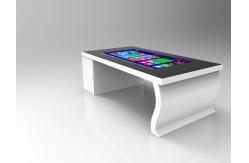 China 1080p Interactive Touch Screen Coffee Table White Shell Resolution 1920×1080 supplier