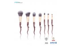 China Customized OEM 7pcs Makeup Brush Kit Vegan Eyeshadow Foundation Cosmetics Brush Set supplier