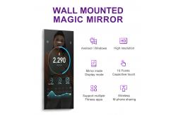 China 65'' Hanging LCD Wall 1080P Smart Exercise Mirror Full Body Dressing Glass supplier