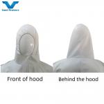 S-5XL White Waterproof Microporous Protective PPE Safety Coveralls For USA Market for sale