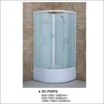 High Tray Bathroom Shower Enclosures , Quadrant Shower Room with Fabric Glass for sale