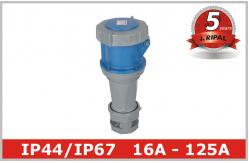 China 16A 32A 125A Waterproof Extension Socket Industrial Coupler IP44 IP67 supplier