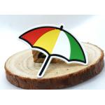Mini Umbrella OEKO Heat Transfer Clothing Labels For Kids Bag Toys for sale