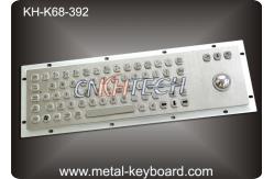 China IP65 Black Metal Computer Industrial Keyboard with Stainless steel Trackball supplier