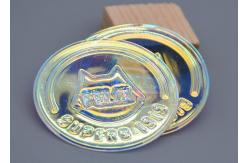 China Transparent Rainbow Apparel Patch Custom Embossed 3D Logo PVC Film Material supplier