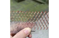 China Lightning Protection Expanded Metal Mesh Pure Copper Micro Hole Diamond supplier
