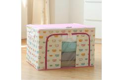 China Odorless Fabric Covered Storage Boxes , Dustproof Clothes Storage Bins ISO9001 supplier