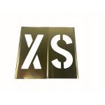 Custom Yellow Brass Interlocking Stencils 1.5inch Character Height for sale
