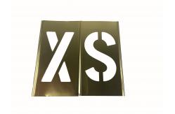 China Custom Yellow Brass Interlocking Stencils 1.5inch Character Height supplier