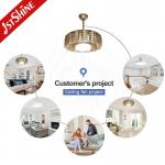 6 Speed Dc Motor Bladeless LED Ceiling Fan Low Power Consumption