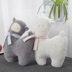 Skin Friendly 30cm Polypropylene Cotton Filling Alpaca Plush Toy for sale