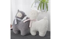 China Skin Friendly 30cm Polypropylene Cotton Filling Alpaca Plush Toy supplier
