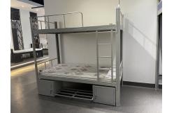 China Metal Frame Double Bed With Cabinet And Mattress cheap price good quality supplier