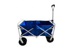 China Retractable Handle Collapsible Camping Trolley Folding Wagon With Rubber Wheels PP supplier