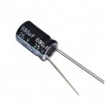 original Electrolytic capacitor 35V/22UF 5*7mm 25V/680UF 10*17mm Capacitor for sale