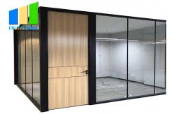 China Full Height Room Dividers Fixed Glass Partition Office Soundproof Removable Wall supplier