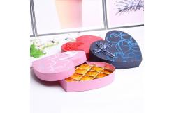 China Red Customized Gift Box Heart Shaped Paper Chocolate Packaging Box With Logo Printing supplier