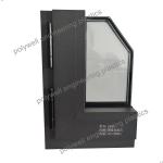 Outdoor Kitchen Aluminum Sliding Tilt Turn System Window Profile Soundproof Thermal Insulation Window for sale