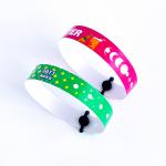 China Waterproof Custom Full Color Logo PVC Bracelet For Events With Custom Service manufacturer