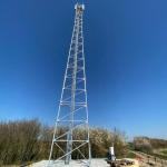 Telecom Steel Tubular Tower Hot Dip Galvanized 15M Height for sale