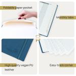 100GSM Ivory Paper Large Academic Planner Night Blue Weekly Schedule