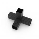 Powder Coated Pergola Post Base and Wall Mount Bracket for Nature Pressure Treated Wood for sale