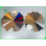 MOQ 1 Yard 0.3mm 0.55mm Fiber Colored Washable Kraft Paper For Bag Design for sale