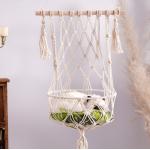 Cat Swing Bed Cat Cage Cotton Rope Wicker Hanging Cat Bed for sale