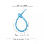 Reusable  Silicone Cable Ties , Tidy Wire Cord Lead Organizer