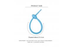 China Reusable  Silicone Cable Ties , Tidy Wire Cord Lead Organizer supplier