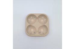 China Compostable Fruit Biodegradable Bagasse Tableware Food Container With Hole supplier