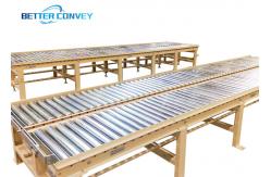 China Zinc Plated Package Flexible Gravity Roller Conveyor supplier