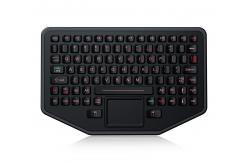 China Ip68 Waterproof Ruggedized Silicone Industrial Keyboard For Harsh Environments supplier
