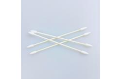 China 3MM Double Pointy Tipped Swab With Paper Stick Purified Cotton supplier