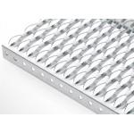 Customized Anti Skid Metal Plate Crocodile Mouth Shape 20mm-80mm Channel Height Silver Finish for sale