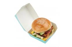 China Customized Burger Box Packaging made of Paperboard for Recyclable Fast Food supplier
