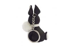 China OEM ODM Promotional Plastic Keychain , Rabbit Key Ring Eco Friendly Material supplier