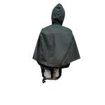 Reusable Polyester Raincoat black Poncho 0.1mm Thickness For Disabled for sale