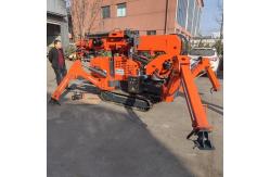 China 3t Battery Power 9.7m Lifting Height Crawler Spider Crane With Rotation Basket supplier