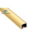 10mm Width T6 Aluminium U Channel Profile Bright Gold For Demarcation Line for sale
