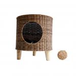 Woven Pet Dog House Extra Large Cat Cave House Tripod Breathable for sale