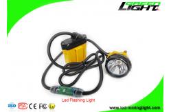China IP68 Waterproof LED Miners Cap Lamp 25000Lux 348lum Underground Mining Headlamps supplier