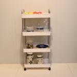 Movable Small Slim Rolling Storage Cart With Lockable Wheels Thickened Plastic for sale