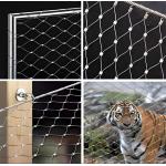 SS316 Inox Wire Net Ferrule Flexible Stainless Steel Cable Mesh For Railings