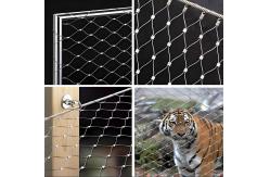 China SS316 Inox Wire Net Ferrule Flexible Stainless Steel Cable Mesh For Railings supplier