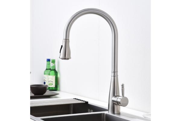 Touchless kitchen sink sensor faucet